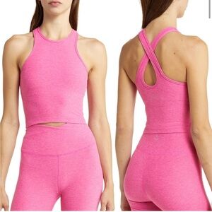 Beyond Yoga Pink Spacedye Workout Set - SIZE MEDIUM